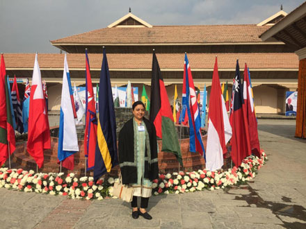 Green Earth Productions : Manasi at Kathmandu during UPF Conference - Click to Enlarge